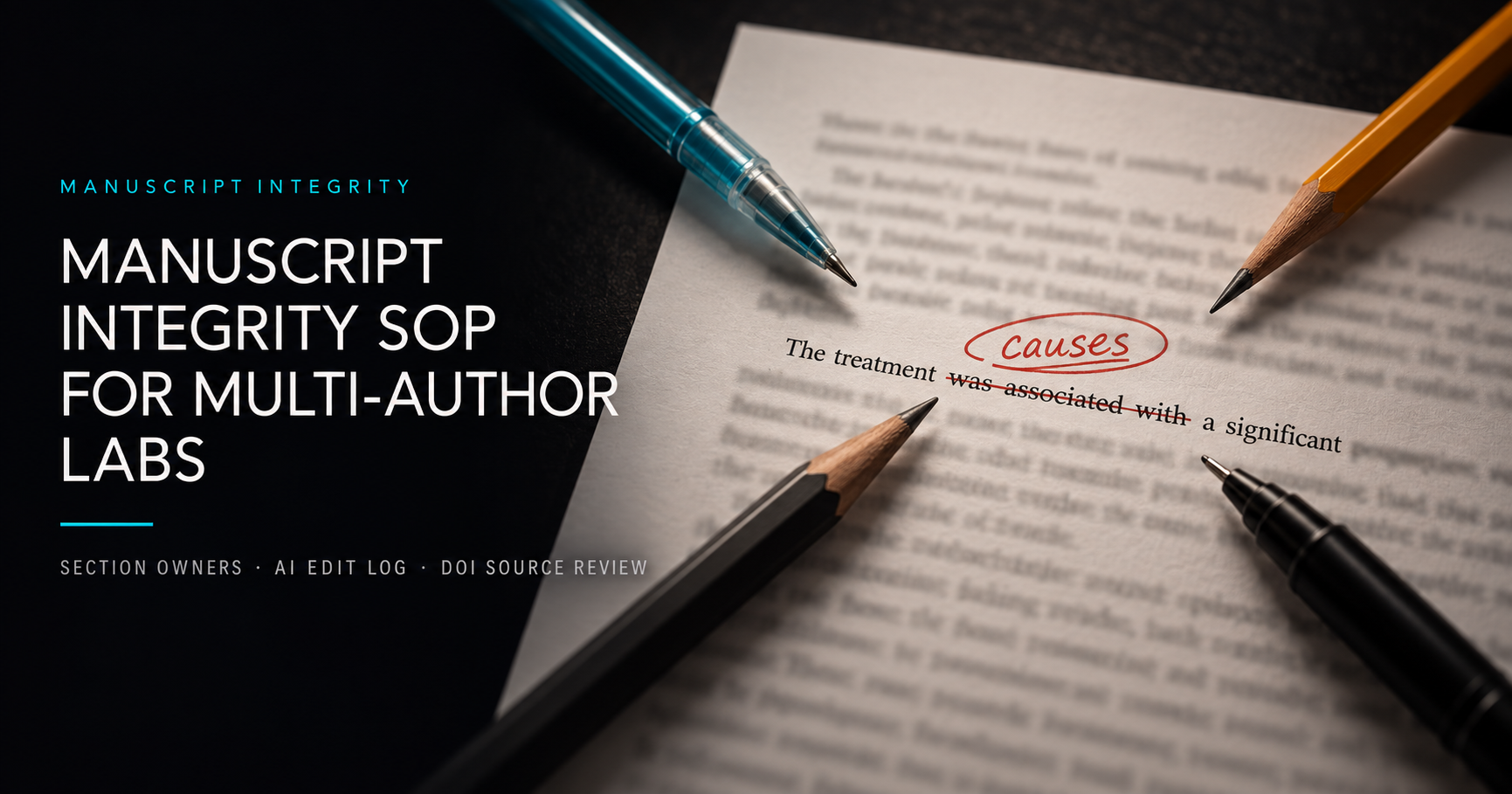 Standard Operating Procedure for Research Labs: Protecting Multi-Author Manuscripts from Semantic Drift and Unattributed AI Edits
