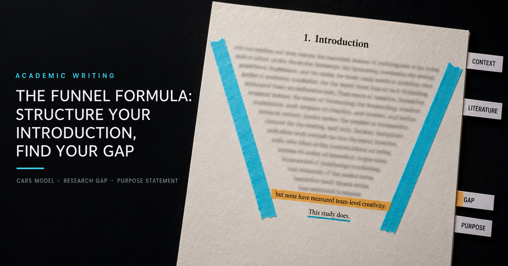 The Funnel Formula: How to Structure an Introduction and Actually Find Your Research Gap